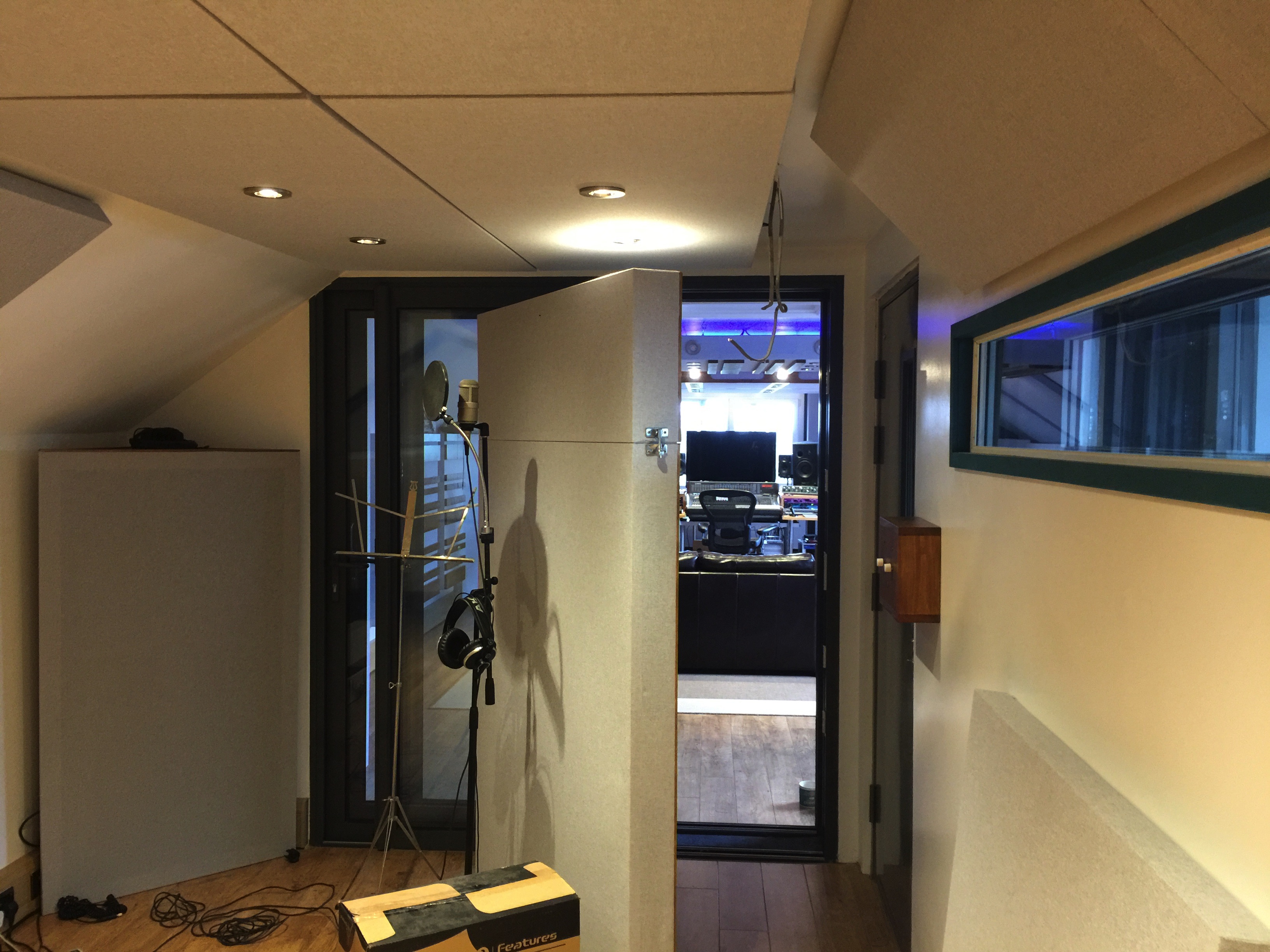 Live room recording setup